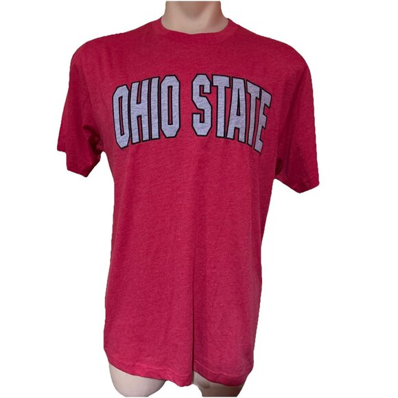 New Ohio State OSU Buckeyes Colosseum Buckeye Red Stitched Shirt L - Picture 1 of 10